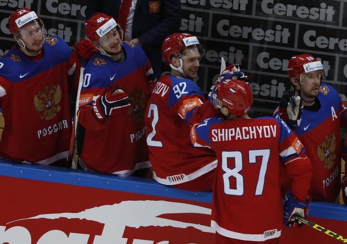 Vadim Šipačjov je bil z 18 točkami najbolj razpoložen hokejist na SP, a pravega zadoščenja ni.  | Foto: Reuters