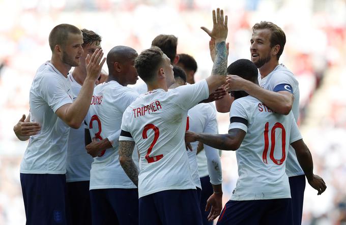 Anglija je prvo pripravljalno tekmo pred SP v Rusiji dobila z 2:1. | Foto: Reuters
