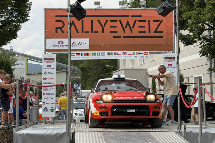 Reli Weiz | Jari-Matti Latvala (toyota celica GT4) na štartu relija v Weizu. | Foto Gregor Pavšič