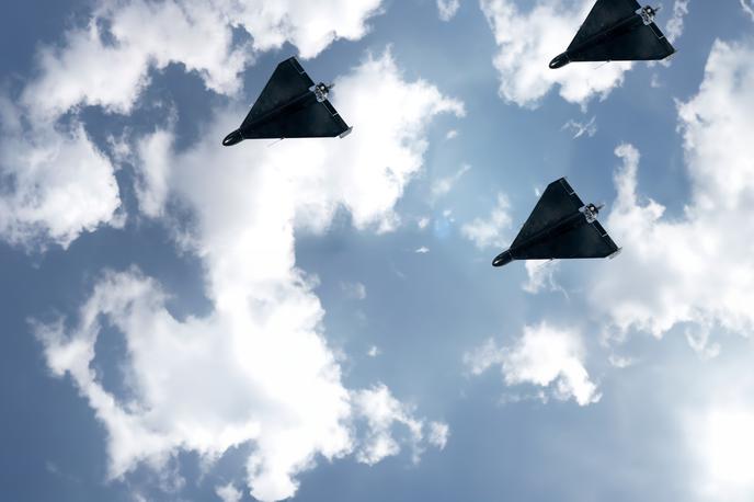 Ruski dron, brezpilotni letalnik | Moskva je obtožbe zavrnila in Poljsko obtožila širjenja mitov s ciljem eskalacije vojne v Ukrajini. | Foto Shutterstock
