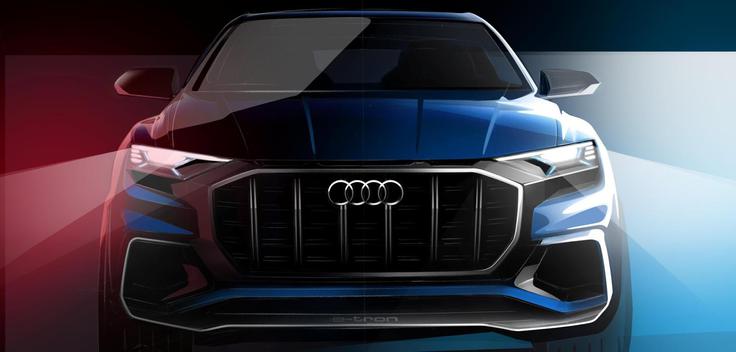Eden zaščitnih znakov novega Audijevega športnega terenca je tudi osemkotna oblika maske motorja. | Foto: Audi