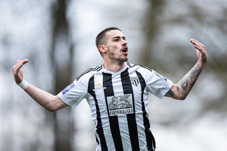 Napadalec Mure Dario Vizinger je v tej sezoni dosegel že osem zadetkov. | Foto: Jure Banfi