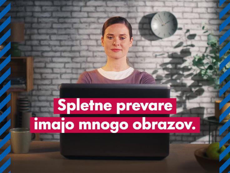 Kampanja pazi.se ozavešča o različnih obrazih spletnih prevar in načinih, kako se pred njimi zaščitite, preden bo prepozno. | Foto: Združenje bank Slovenije