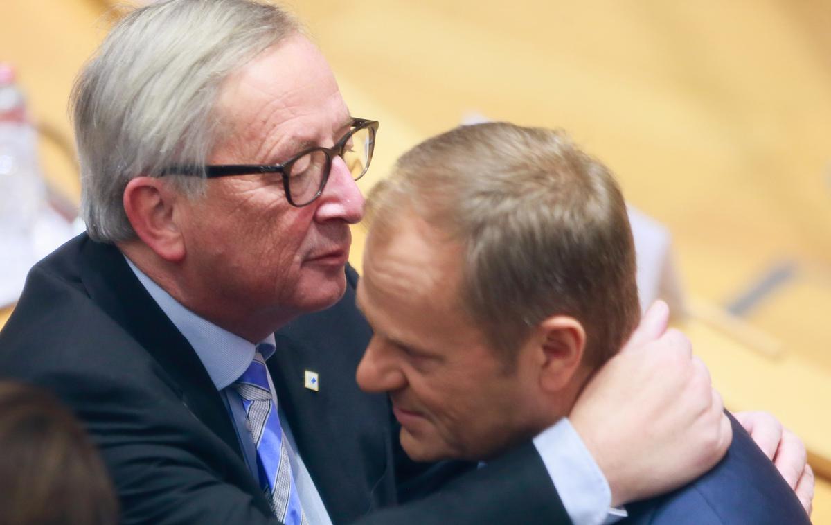 Jean Claude Juncker in Donald Tusk | Foto Reuters