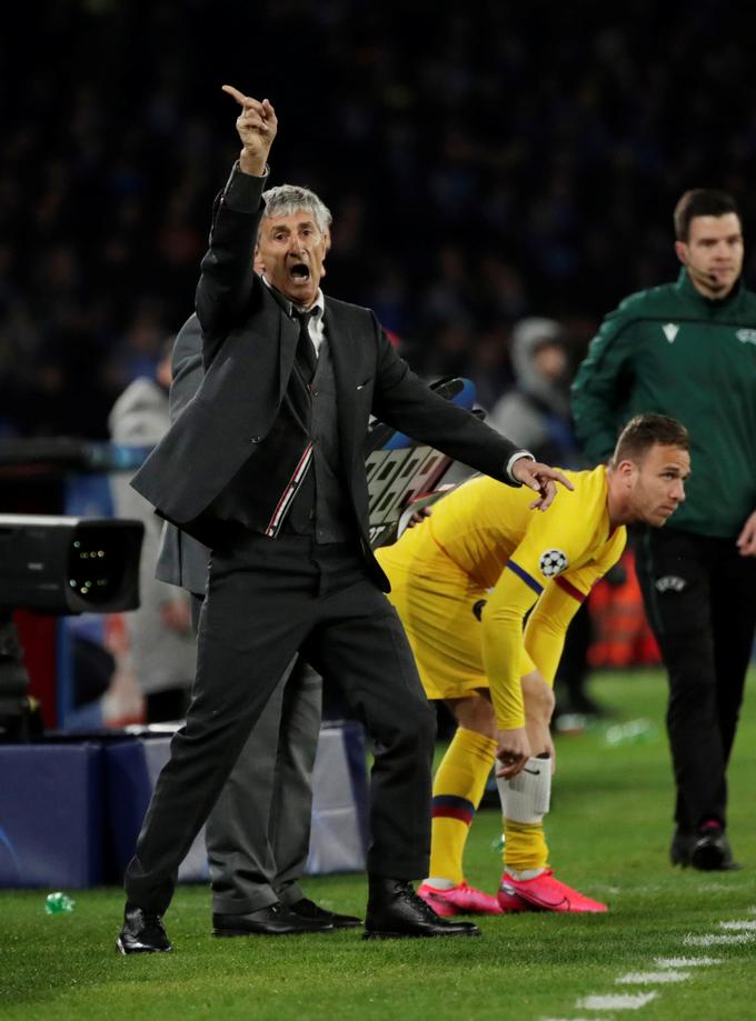 Quique Setien ima težave z brazilskim vezistom. | Foto: Reuters