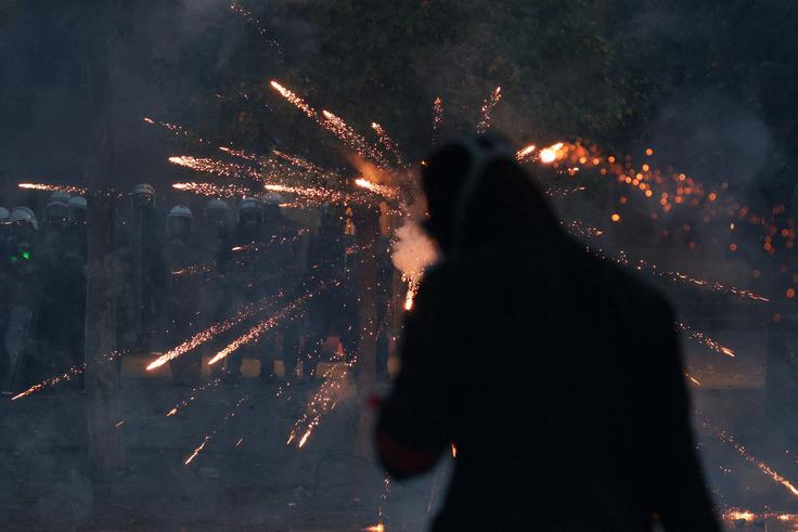 Protest študentov v Albaniji.  | Foto: Reuters