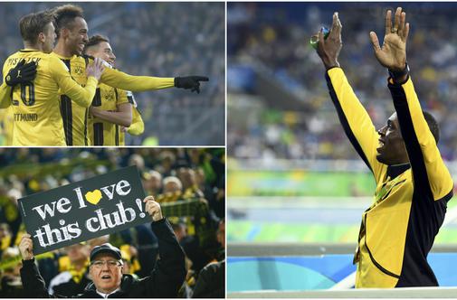 Usain Bolt bo treniral z nogometaši Borussie Dortmund