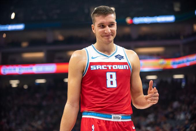 Dončiću v najboljši deseterici družbo dela tudi Bogdan Bogdanović, ki prav tako kot slovenski košarkar zdaj blesti v ligi NBA. | Foto: Reuters