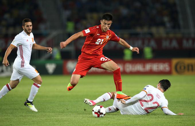 Eljif Elmas, čudežni deček makedonskega nogometa, je v teh kvalifikacijah zabil že dva gola. | Foto: Reuters