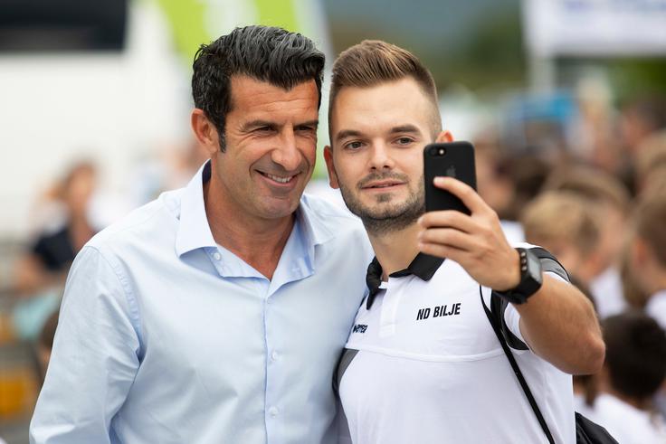 V Ljubljani se mudi tudi Luis Figo. | Foto: Vid Ponikvar