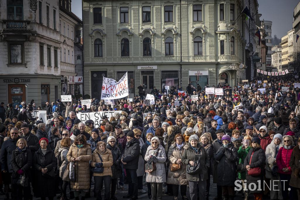 Shod v podporo študentov v Srbiji