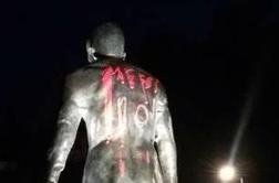 Vandalizem: Messijevi navijači oskrunili Ronaldov kip
