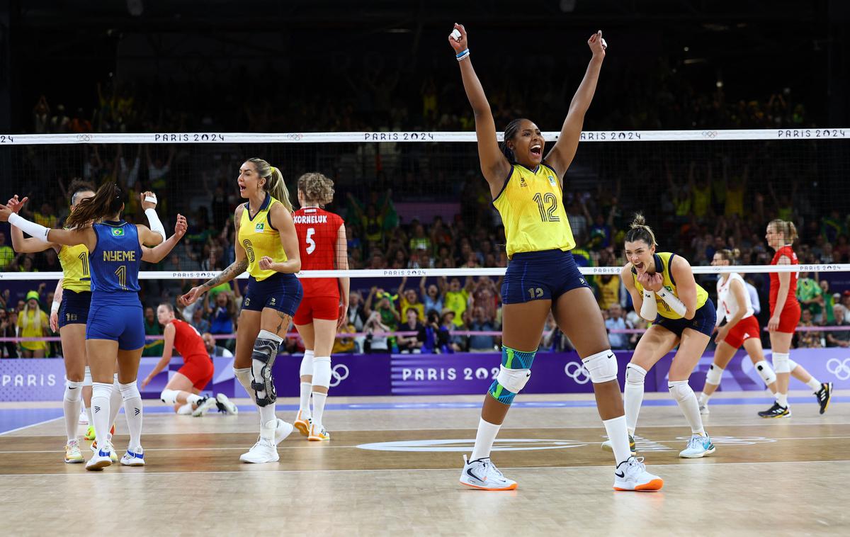odbojka, OI | Brazilke v skupinskem delu niso oddale niti niza. | Foto Reuters