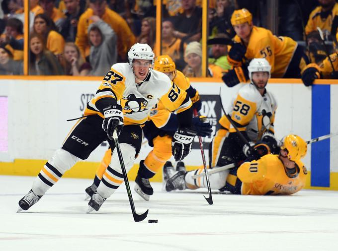 Sidney Crosby je po dolgem času spet našel pot ploščku v gol. | Foto: Reuters