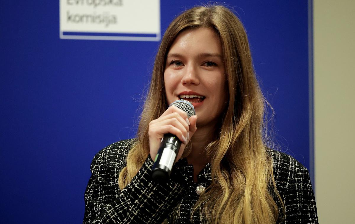 Lucija Tacer | "Glede na javno razpravo in izraženo podporo računamo, da bomo voljo ljudstva čim prej uveljavili," je o podpori preferenčnemu glasu na parlamentarih volitvah dejala poslanka Gibanja Svoboda Lucija Tacer. | Foto STA