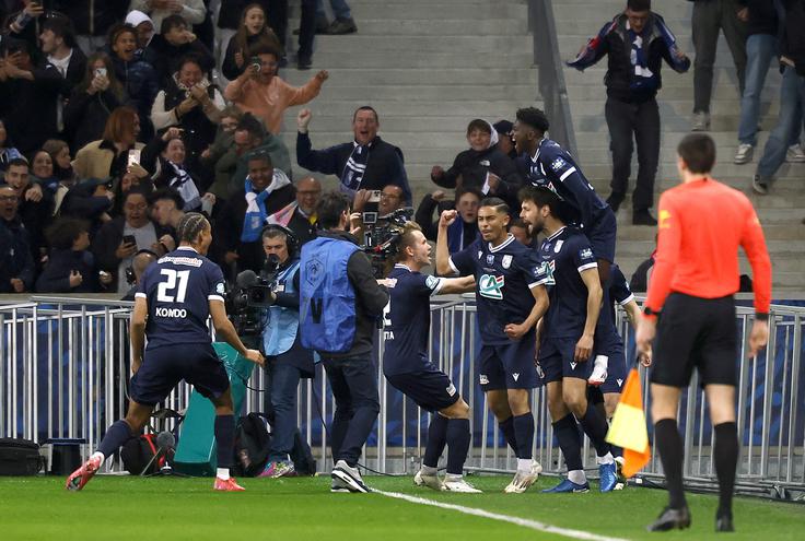 Dunkerque, ki je igral domačo tekmo v Lillu, je prvi polčas dobil z rezultatom 2:1. V nadaljevanju je PSG le upravičil vlogo favorita. | Foto: Reuters
