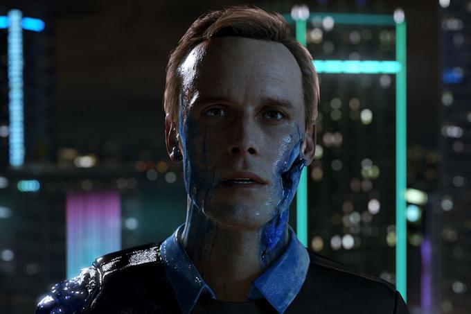 Detroit: Become Human je nova zmes med videoigro in filmom, po katerih je znan razvijalski studio Quantic Dream. V igri bomo spremljali zgodbo več likov, ki so vsi po vrsti androidi, torej roboti, ki so videti kot ljudje. Vse like bomo lahko na neki točki nadzorovali, če bo eden od njih umrl, kar ni nujno, pa se bo zgodba prilagodila njegovi smrti in zavila v drugo smer. Detroit na Playstation 4 prinaša najbrž najbolj realistične obraze, kar smo jih do zdaj videli v videoigrah.  | Foto: SONY