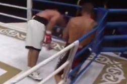 Kandidatura za nokavt leta: neznani Latvijec uspaval Nemca, ki je nekoč boksal s Kličkom (video)