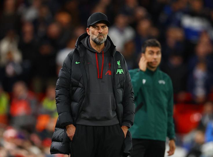 Jürgen Klopp je bil iz minute v minuto bolj zaskrbljen. | Foto: Reuters