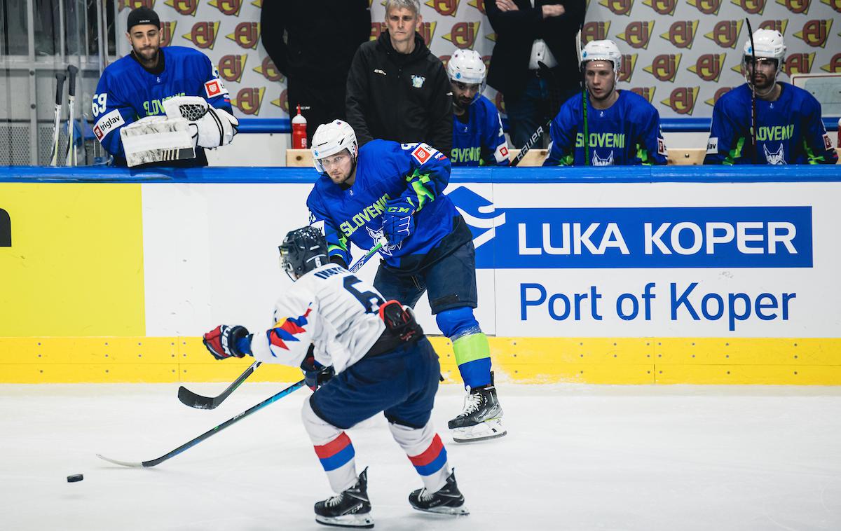 Slovenija Južna Koreja | Anže Kuralt je k zmagi nad Južno Korejo prispeval hat-trick. | Foto Grega Valančič/Sportida