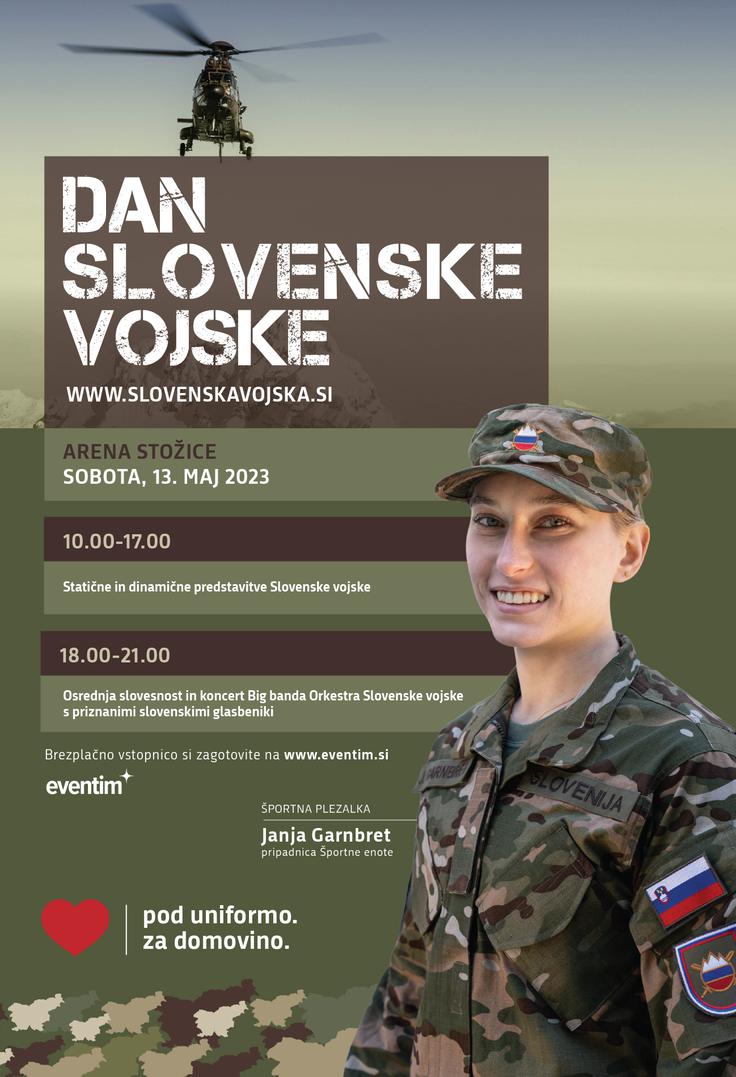 Janja Garnbret, pripadnica športne enote | Foto: Ministrstvo za obrambo