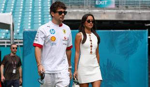 Dirkač Charles Leclerc se je zaročil s svojo partnerko