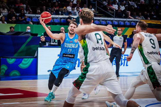 Dončić je tekmo končal pri 29 točkah in z večjo minutažo, kot je bilo mogoče pričakovati. | Foto: FIBA