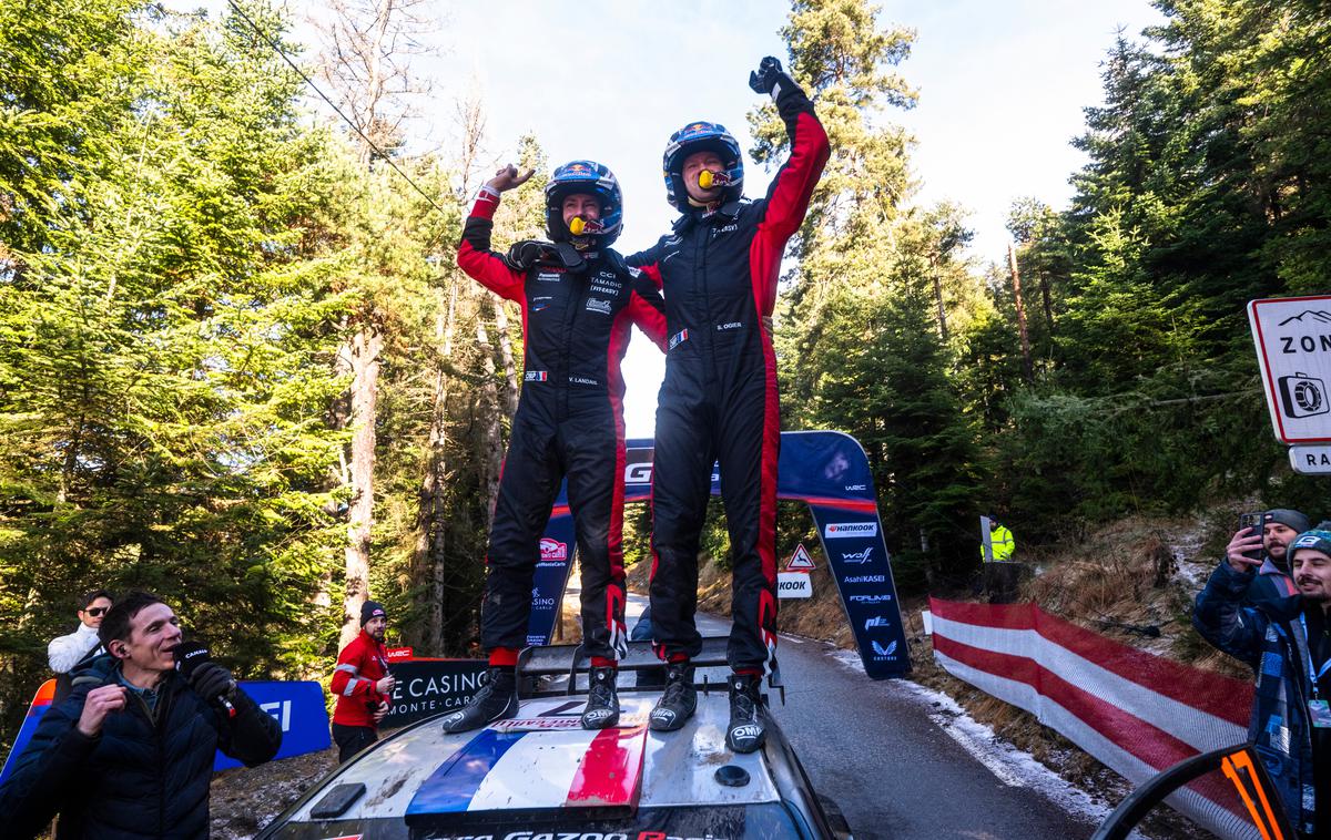 Sebastien Ogier | Deseto slavje Sebastiena Ogierja na reliju Monte Carlo. | Foto Red Bull