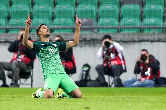 Ko je Slovenija nazadnje gostila Slovaško, je zmagala z 1:0, zadetek pa je dosegel takratni član Olimpije, zdaj pa Maribora Rok Kronaveter. | Foto: Vid Ponikvar