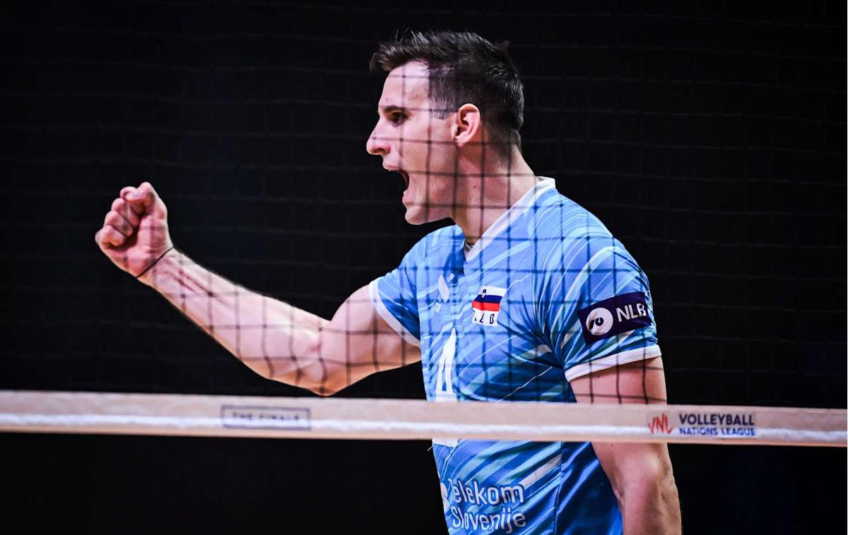 slovenska odbojkarska reprezentanca, liga narodov, četrtfinale : Francija, Jan Kozamernik | Jan Kozamernik je bil izbran v idealno postavo letošnje lige narodov. | Foto VolleyballWorld