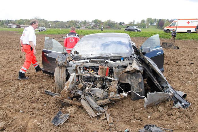 Tesla S - nesreča v Nemčiji | Foto Merkur.de