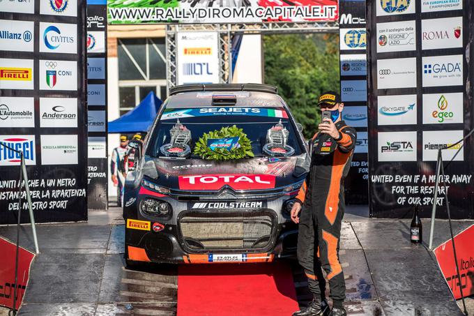 Alexey Lukyanuk, prepričljivi zmagovalec uvodnega relija evropskega prvenstva letošnje sezone. Ruski dirkač je vodil od prve do zadnje hitrostne preizkušnje. | Foto: ERC Rally