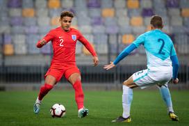 Slovenija : Anglija, slovenska nogometna reprezentanca u21