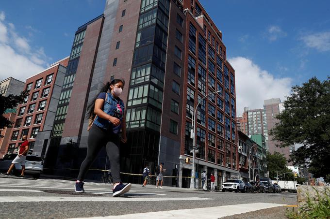 Stanovanjska stavba v New Yorku, v kateri je umrl Fahim Saleh. Tu je lani postal lastnik stanovanja, za katero je odštel okrog dva milijona evrov.  | Foto: Reuters