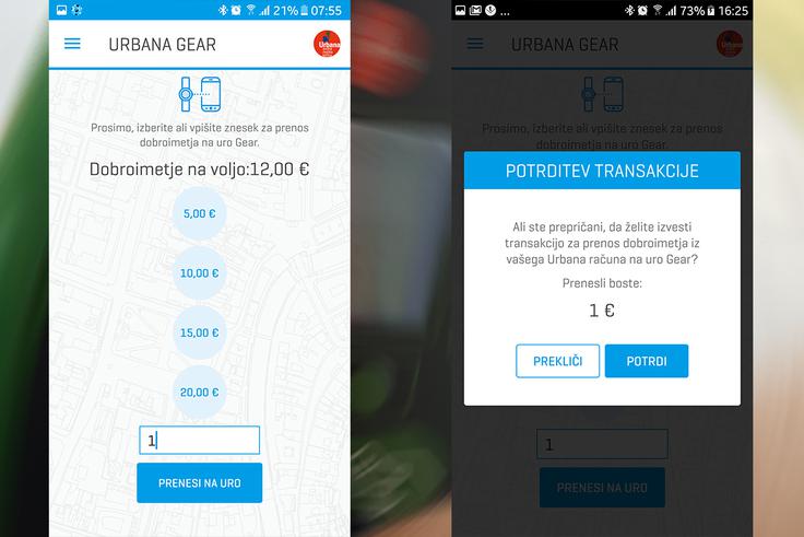 Virtualna Urbana na pametni uri je povsem ločena enota, a je dobroimetje nanjo mogoče dodajati tudi s prenosom sredstev z virtualne Urbane na pametnem telefonu, povezanim s to uro. | Foto: Srdjan Cvjetović