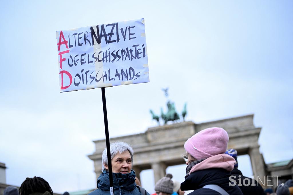 Protest proti skrajni desnici, Berlin, Nemčija