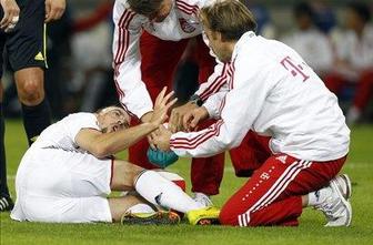 Tudi Ribery obležal v bolečinah