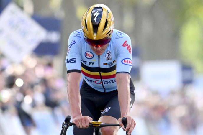 Remco Evenepoel | Remco Evenepoel je v svoji vožnji na evropskem prvenstvu, kjer je znova moral priznati premoč Tadeju Pogačarju, našel razlog tudi za optimizem. | Foto Guliverimage