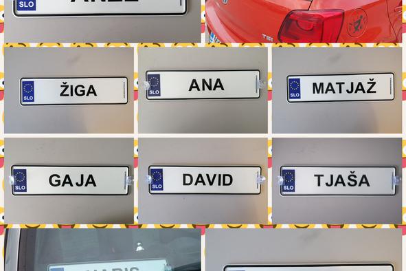 Nove mini registrske tablice že v Sloveniji