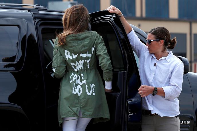 Melania Trump, jakna | Melania je pred tremi leti s to jakno povzročila škandal. | Foto Reuters