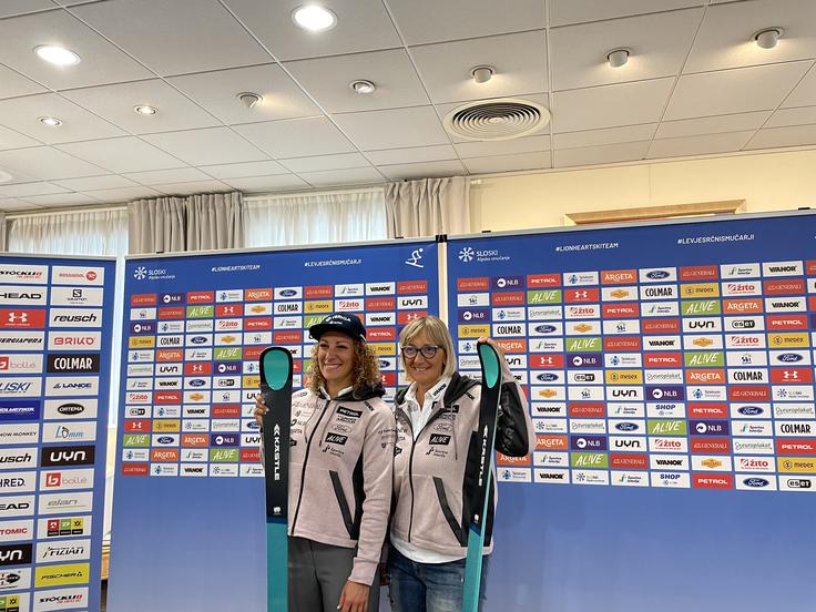 Ilka Štuhec in Darjo Črnko | Foto: Sportal