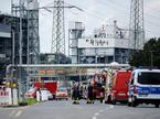 Prizorišče eksplozije v kemičnem industrijskem kompleksu v kraju Leverkusen na zahodu Nemčije.
