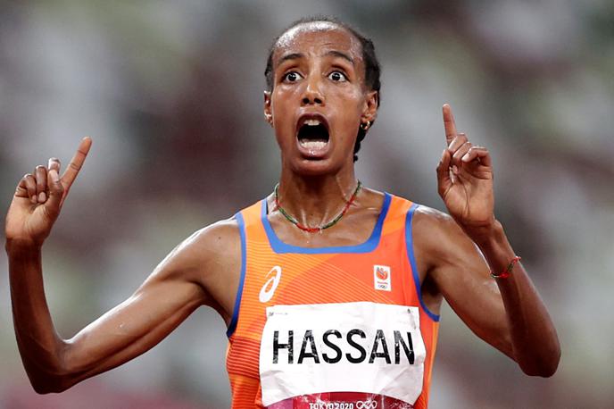 Sifan Hassan | Sifan Hassan slavi novo zlato olimpijsko odličje. | Foto Reuters