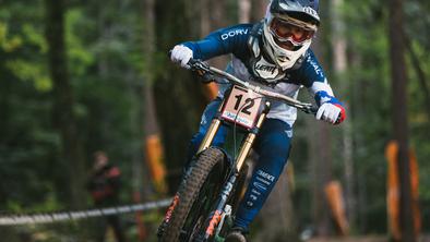 Hrastnikova samo 1,8 sekunde za stopničkami