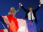 Emmanuel Macron in Brigitte Trogneux