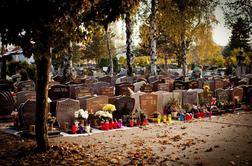 Na pokopališču v Krškem oskrunili več grobov