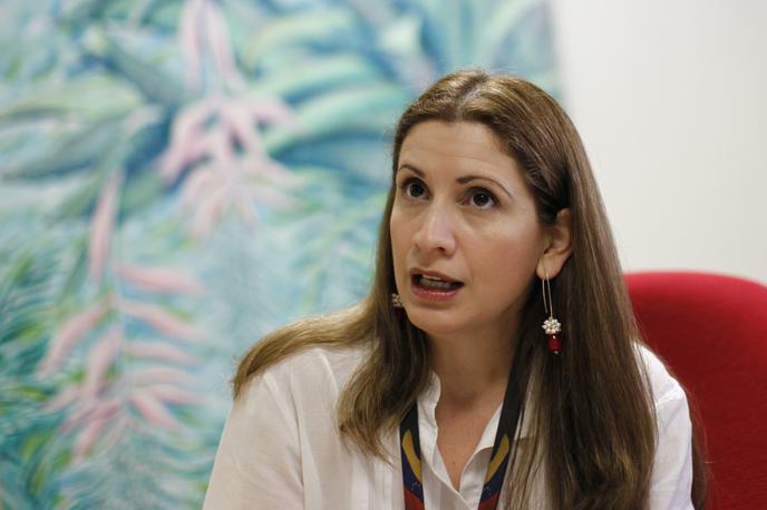 Claudia Salerno | EU se je z razglasitvijo Claudie Salerno za nezaželeno osebo odzvala na izgon veleposlanice EU iz Venezuele. | Foto Reuters