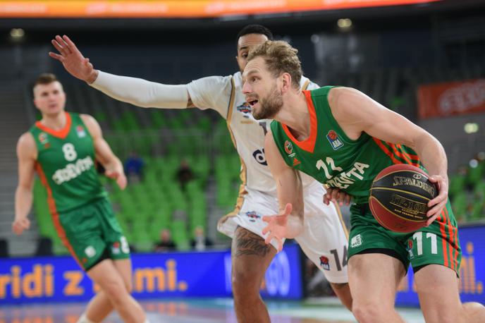 Jaka Blažič | Olimpija je z desetimi točkami razlike premagala SC Derby. | Foto Cedevita Olimpija/Aleš Fevžer