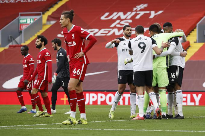 Liverpoolčani so doživeli še šesti zaporedni poraz na domačem Anfieldu. | Foto: Reuters