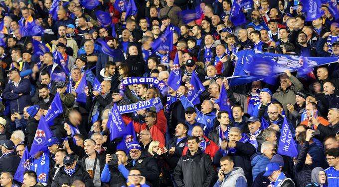 Dinamo Zagreb, ki se je v zadnji evropski sezoni uvrstil med osem najboljših v ligi Europa, je bil v preteklosti že večkrat usoden za slovenske klube v Evropi. | Foto: Reuters